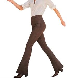 SPANX Brown Flared suede effect Women's Pants